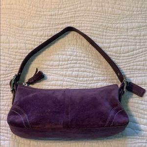 Coach Suede Small Shoulder Bag